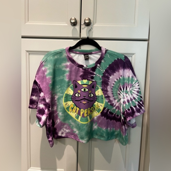 Third eye cat person crop top - Picture 1 of 4